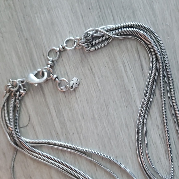 Lucky Brand silver and turquoise strand necklace - Picture 3 of 3